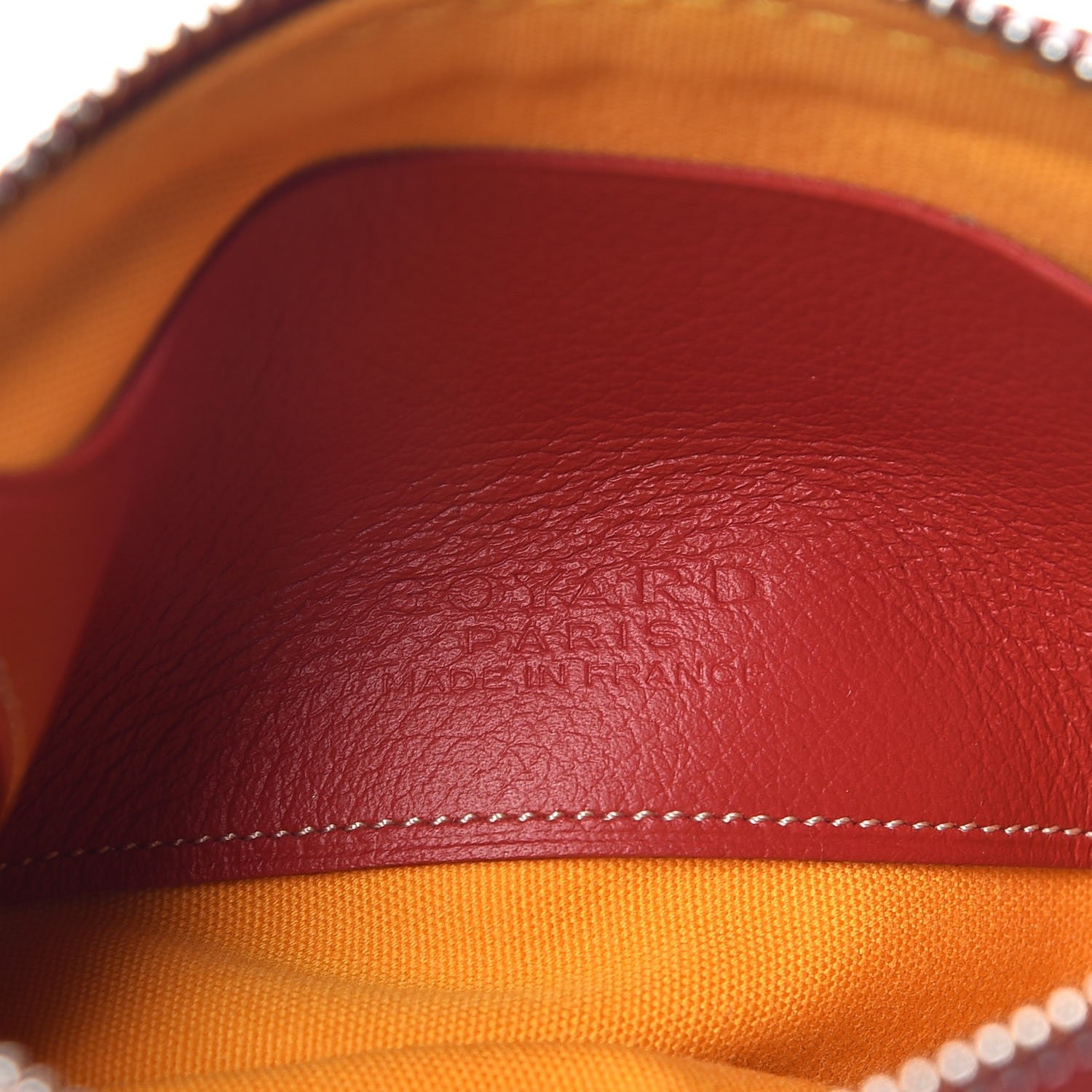 Goyard Goyardine Mini Senat Pochette Red 6 of 7
