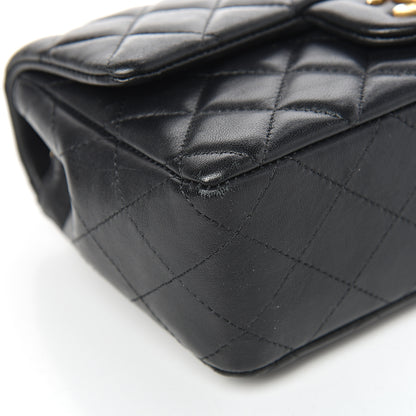 Chanel Lambskin Quilted Mini Rectangular Flap Black 9 of 16