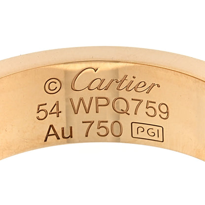 Cartier 18K Yellow Gold 3 Diamond 5.5mm LOVE Ring 54 7 4 of 5