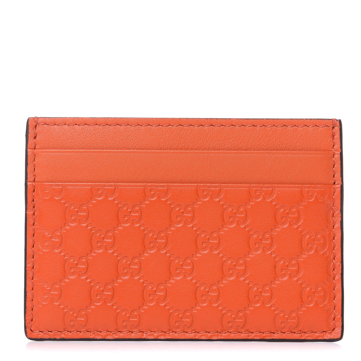 Gucci Microguccissima Card Holder Sun Orange 1 of 5