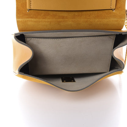 Chloe Suede Smooth Calfskin Drew Shoulder Bag Sunflower 5 of 10