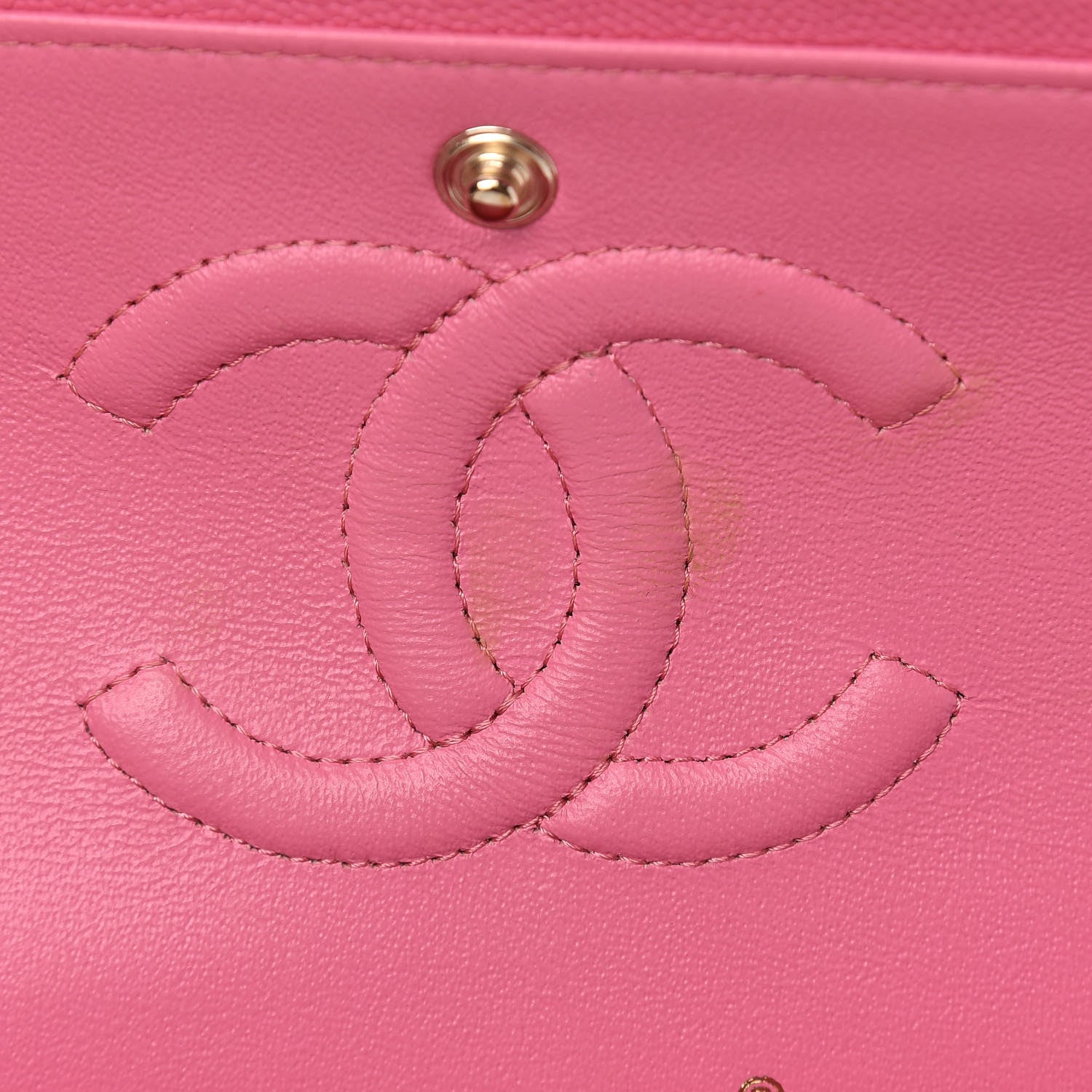 Chanel Caviar Quilted Medium Double Flap Pink 7 of 16
