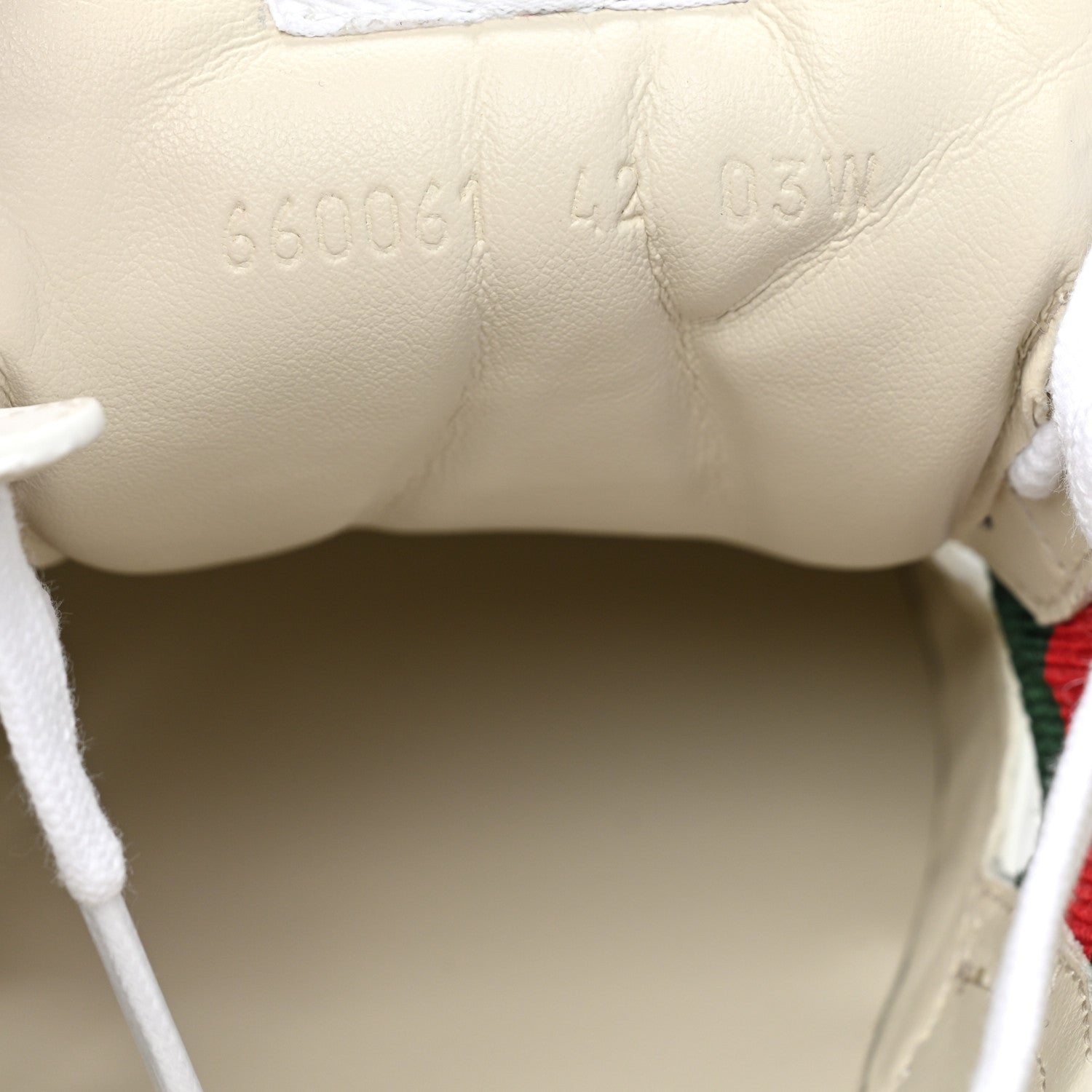 Gucci Demetra Web Womens Rhyton Cut Out Sneakers 42 Great White Grey 10 of 10