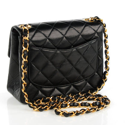 Chanel Lambskin Quilted Mini Square Flap Black 3 of 8