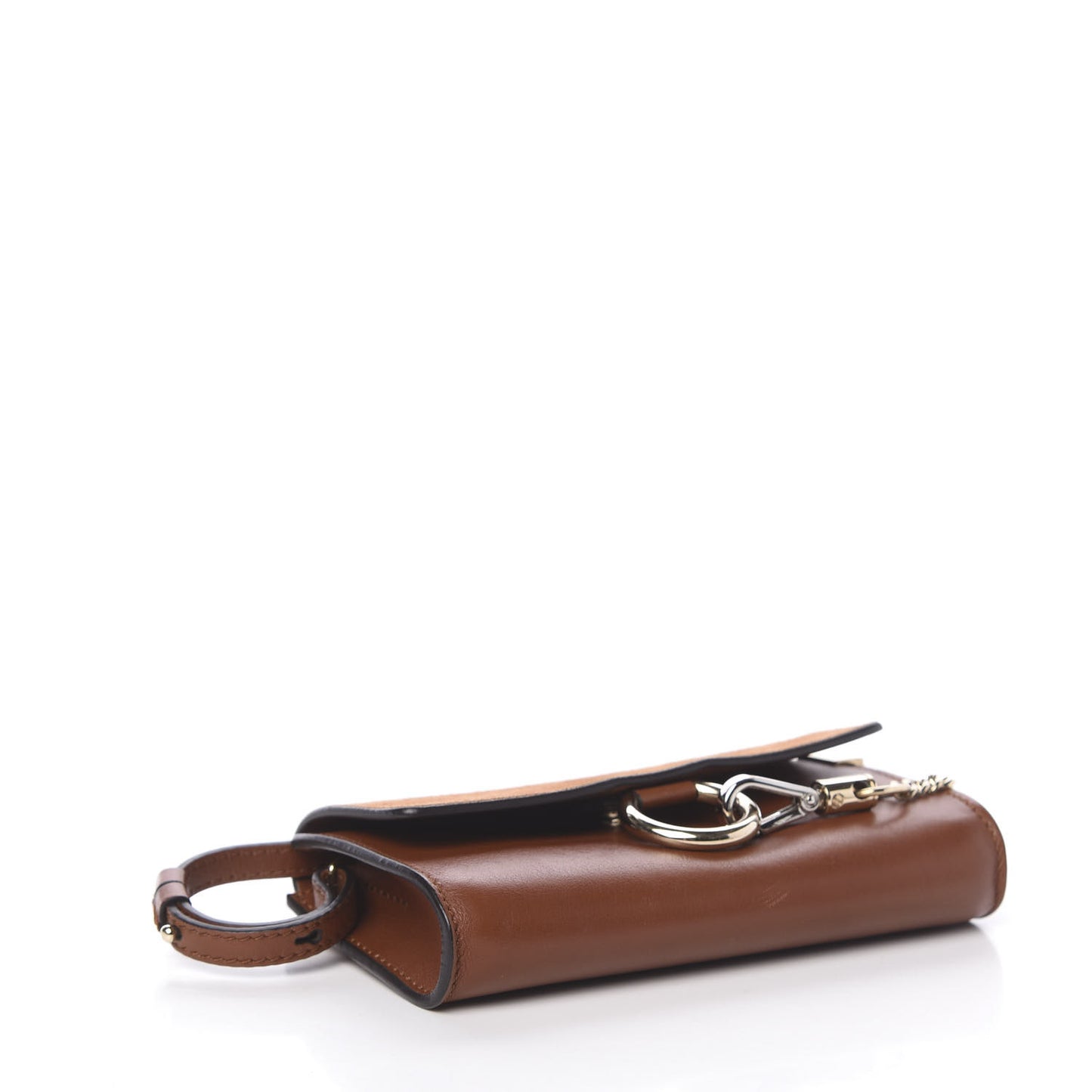 Suede Calfskin Mini Faye Shoulder Bag Tobacco