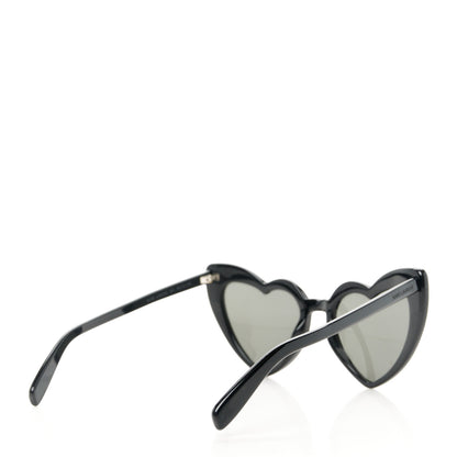 Saint Laurent Acetate Heart Frame Loulou SL181 Sunglasses Black 4 of 9