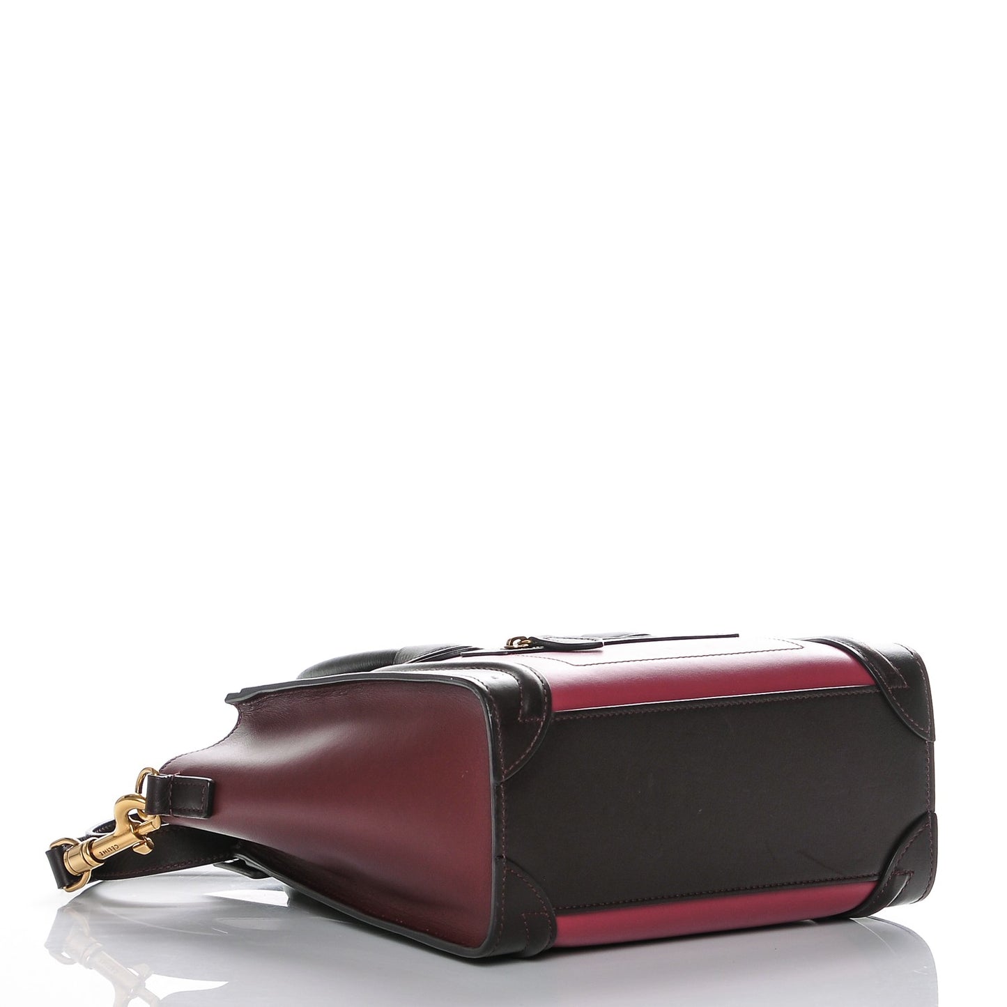 Satin Calfskin Nano Tri-Color Luggage Orchid