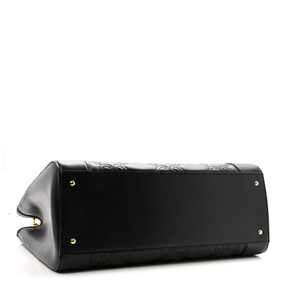 Gucci Calfskin GG Matelasse Tote Bag Black 4 of 16