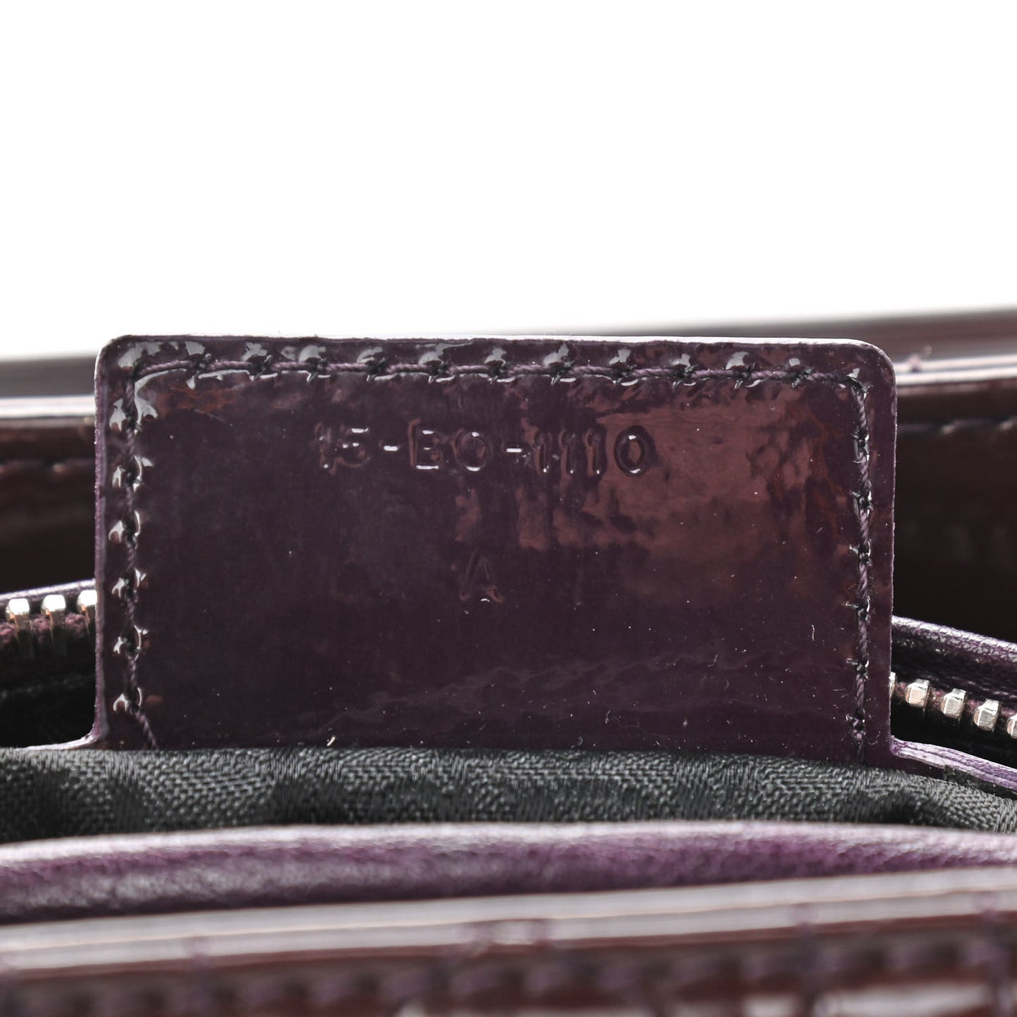 Patent Cannage Medium Lady Dior Purple