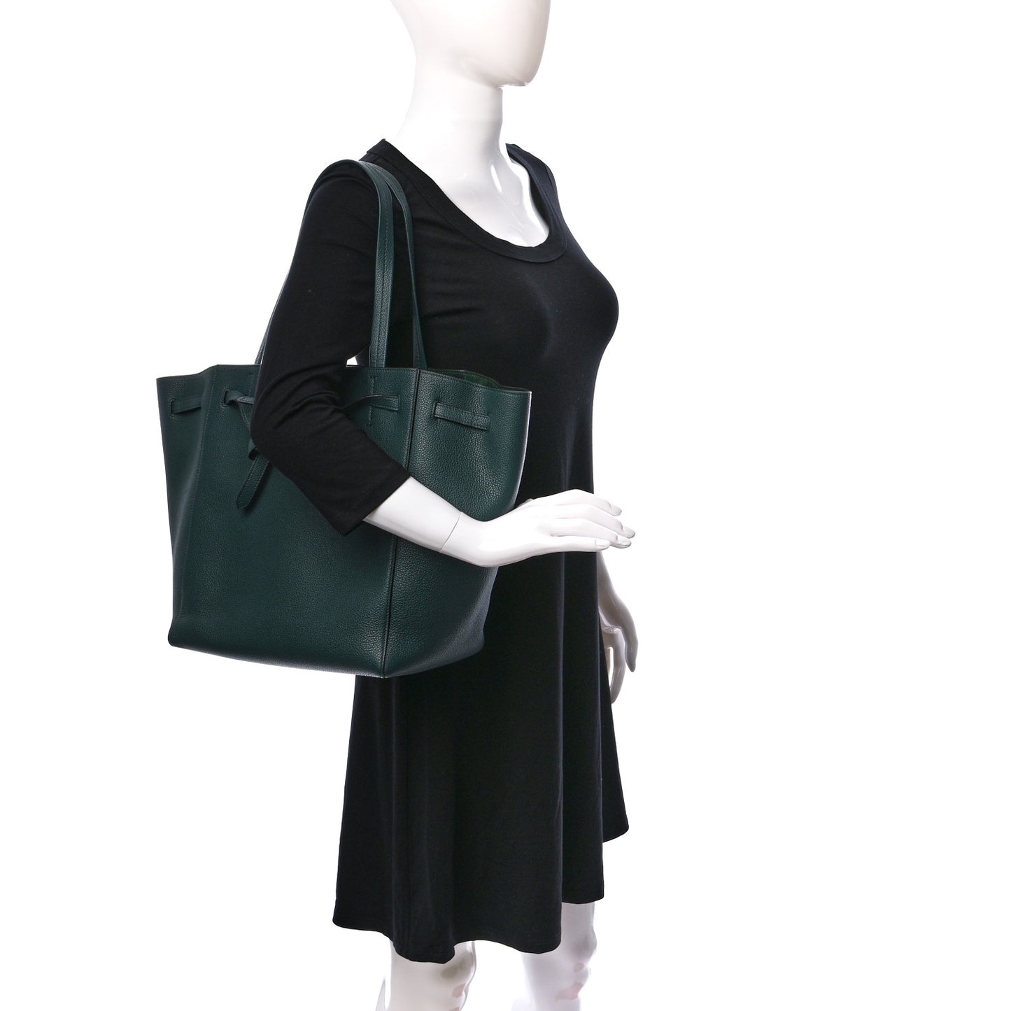 Soft Grained Calfskin Small Belt Cabas Phantom Amazone