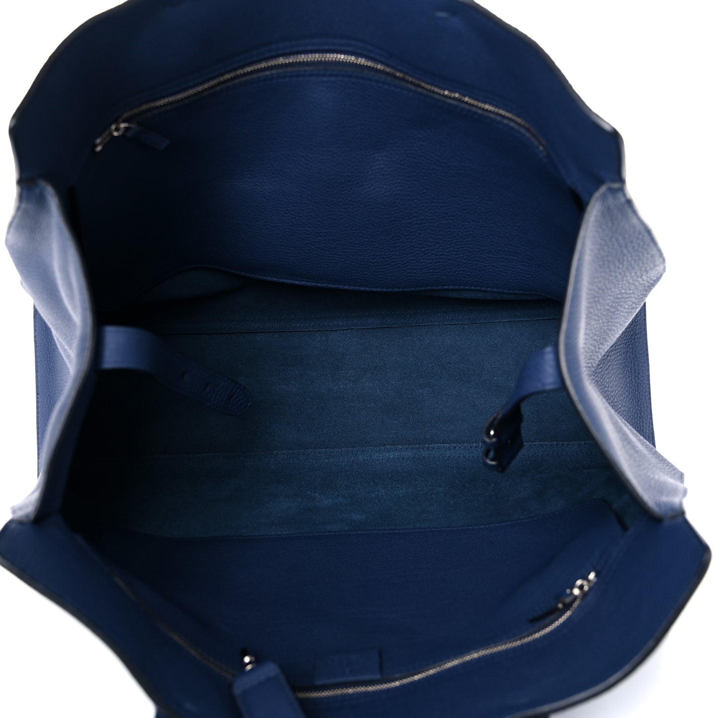 Soft Calfskin Medium Jackie Top Handle Bag Classic Blue Marine