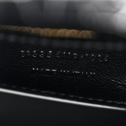 Saint Laurent Calfskin Crocodile Embossed Medium Classic Monogram Kate Tassel Satchel Black 7 of 10