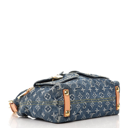Louis Vuitton Monogram Denim Baggy PM Blue 4 of 9