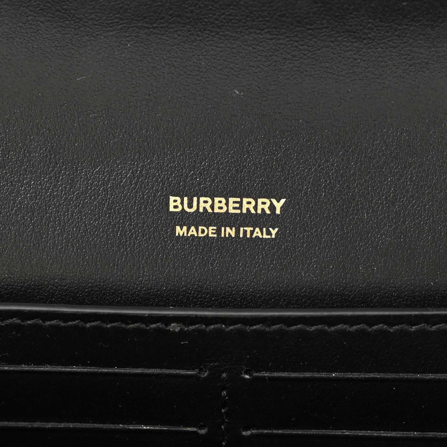 Burberry Calfskin Sequin Check Embellished TB Lola Chain Wallet Dark Birch 6 of 10