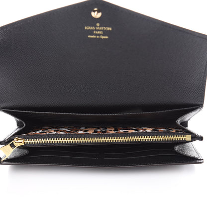 Louis Vuitton Monogram Giant Jungle Sarah Wallet Black 5 of 11