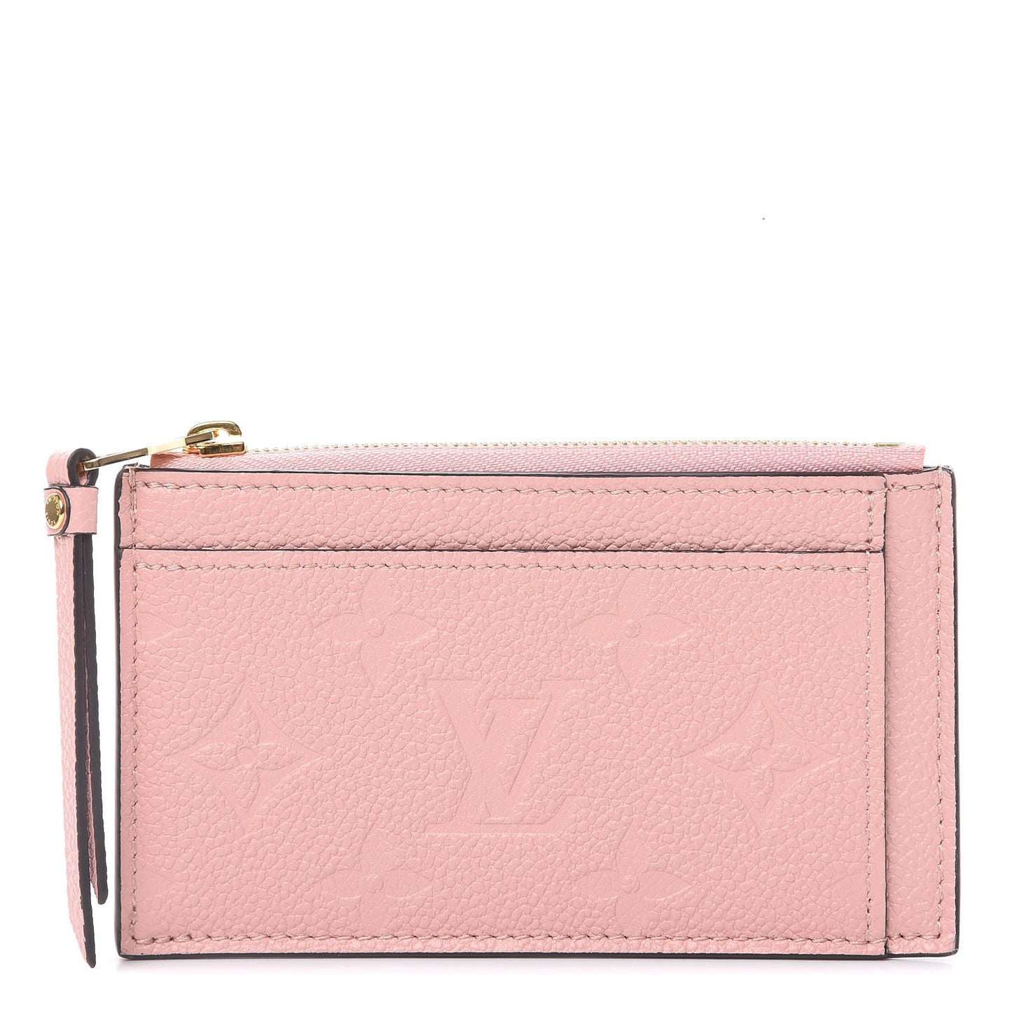 Empreinte Zipper Card Holder Rose Poudre
