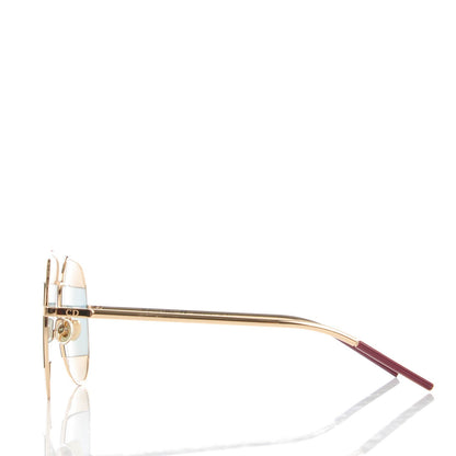 Christian Dior Split 1 Aviator Sunglasses Rose Gold 2 of 6