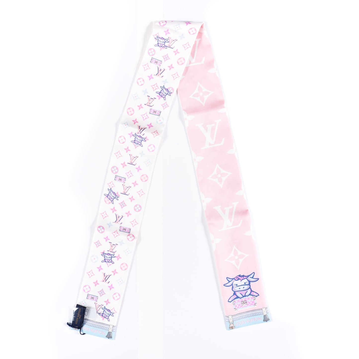 Silk Monogram Rodeo Bandeau Rose