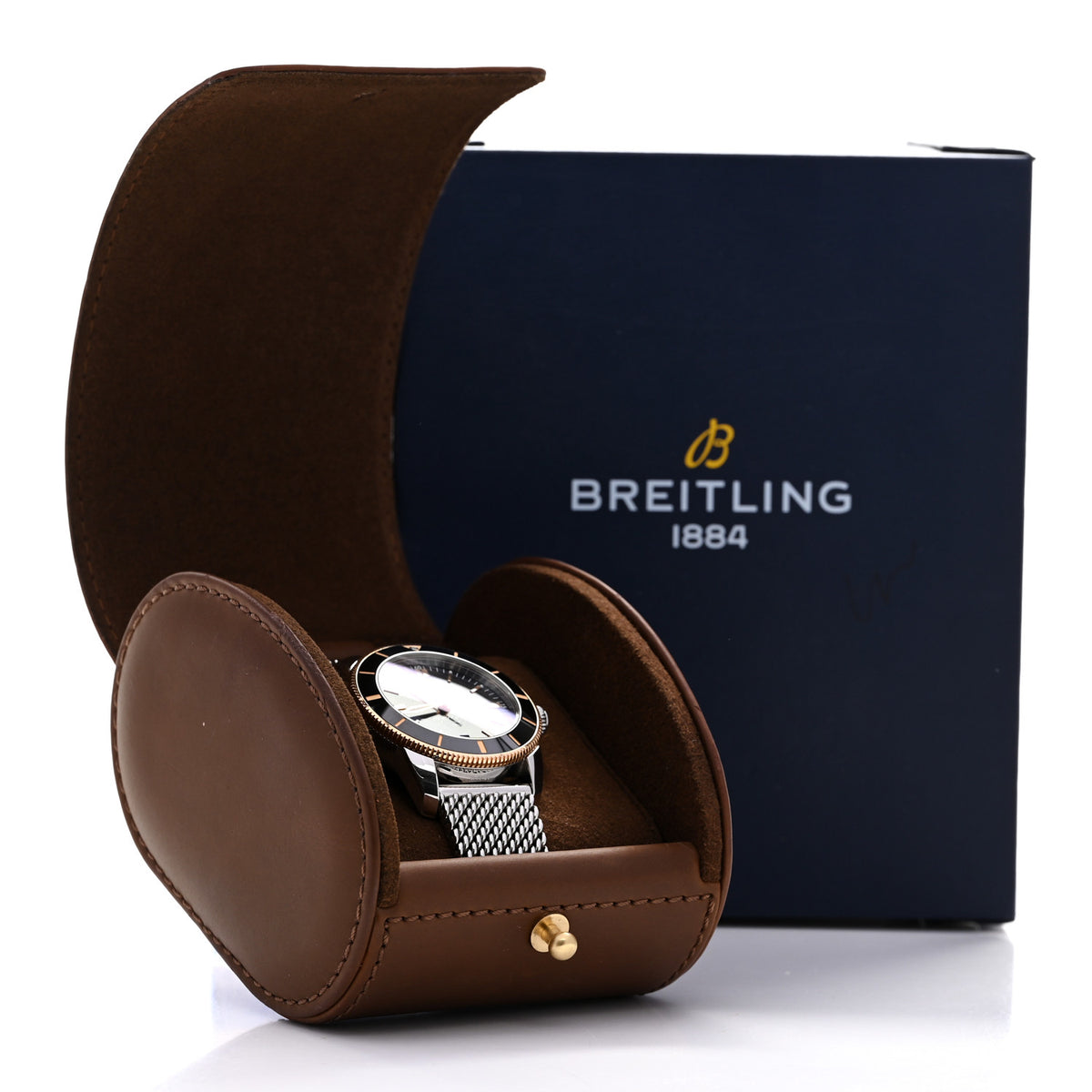 Breitling Stainless Steel 18K Rose Gold 42mm Superocean Heritage B20 Automatic Watch Black UB2010 5 of 5
