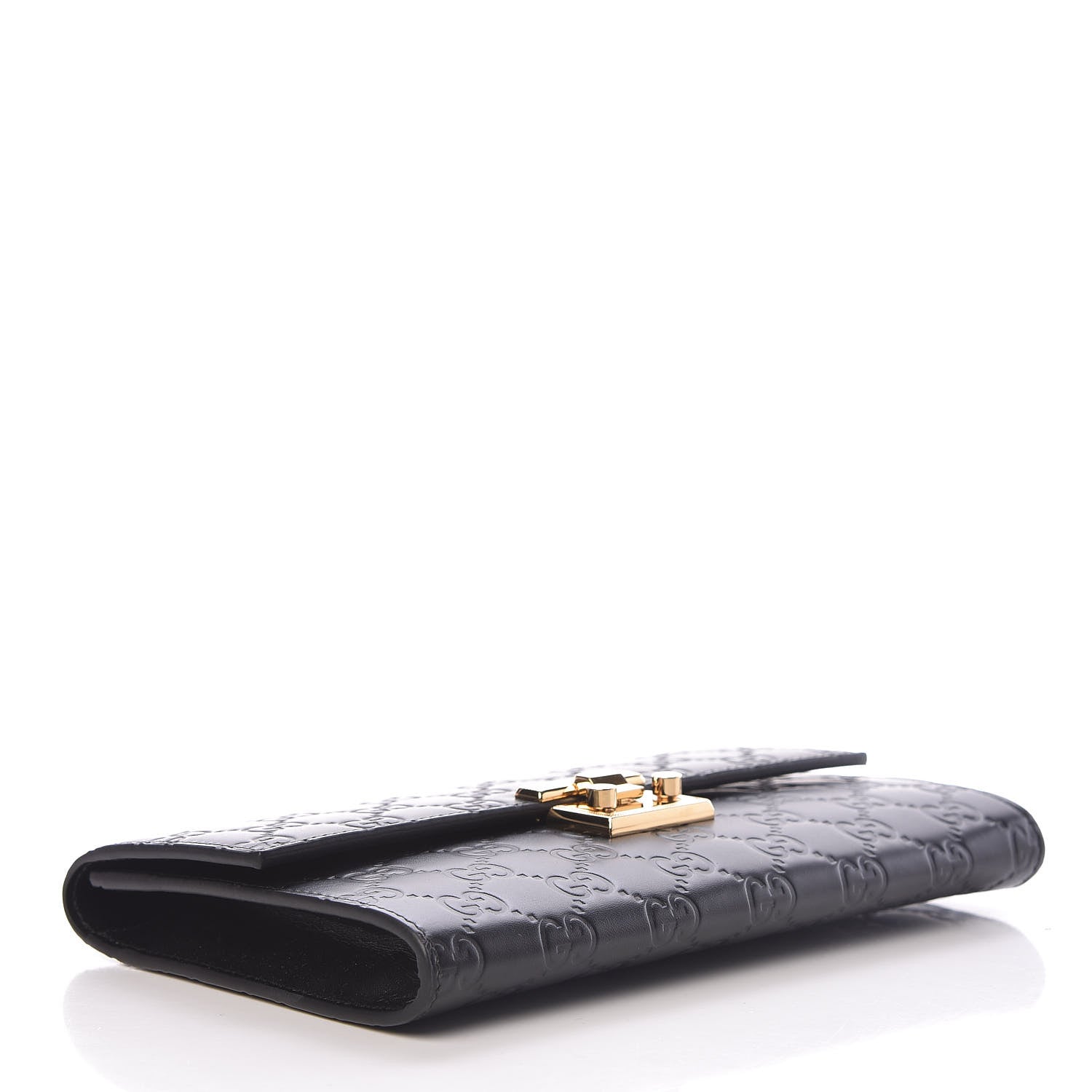 Gucci Guccissima Padlock Clutch Black 4 of 10