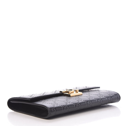 Gucci Guccissima Padlock Clutch Black 4 of 10