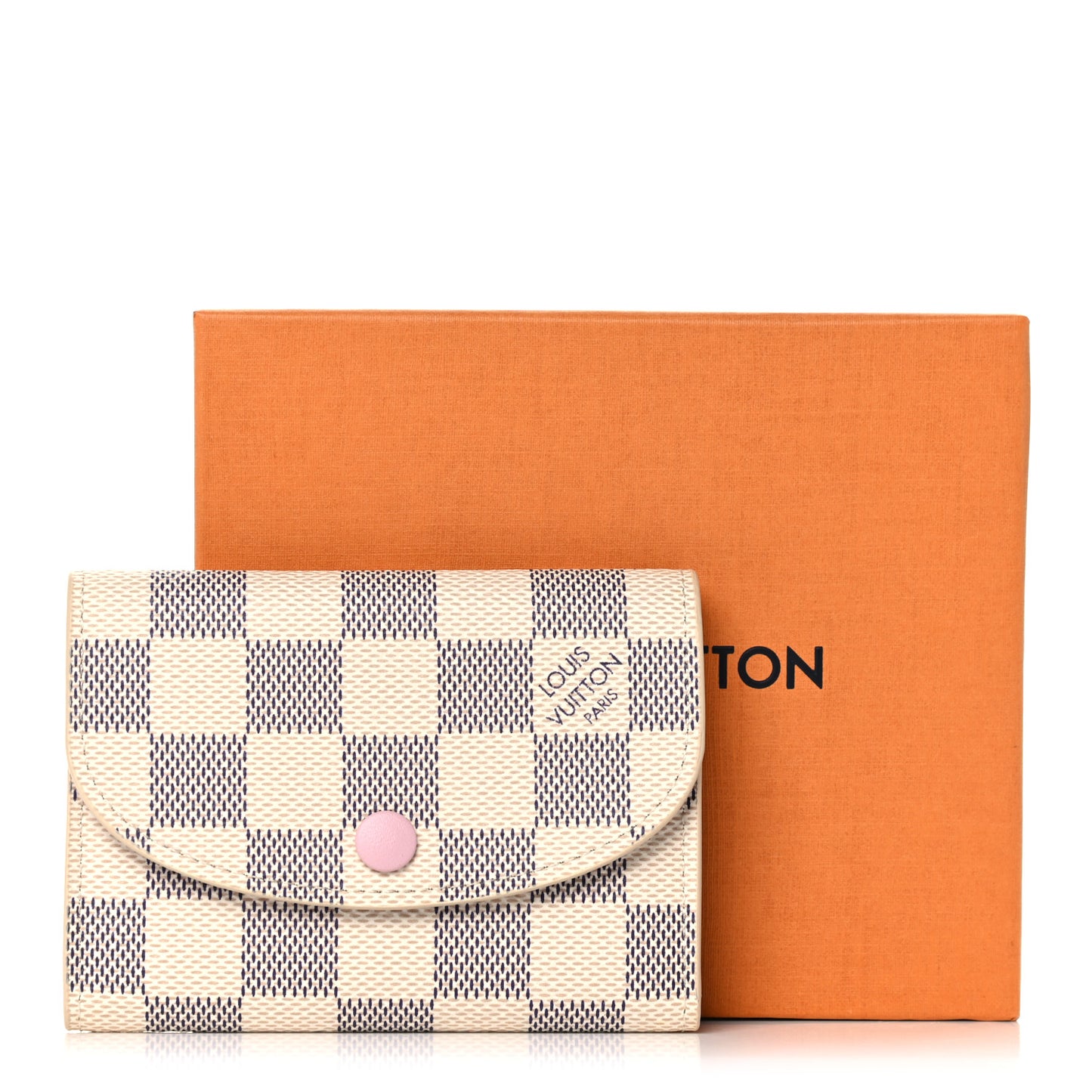 Damier Azur Rosalie Coin Purse Rose Ballerine