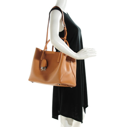 Christian Dior Supple Grained Calfskin Medium Open Bar Tote Camel 2 of 7