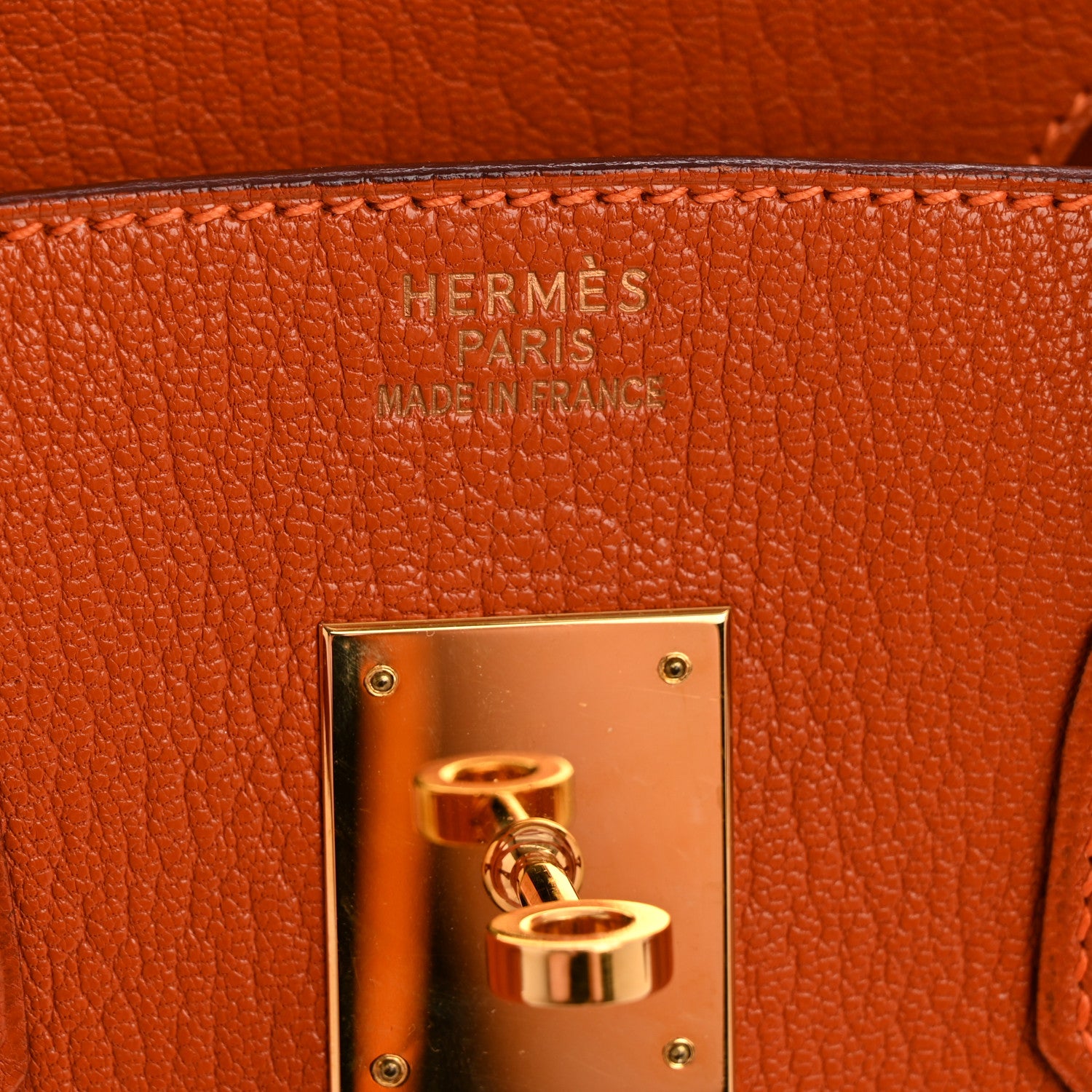 Hermes Chevre de Coromandel Birkin 35 Potiron 6 of 15