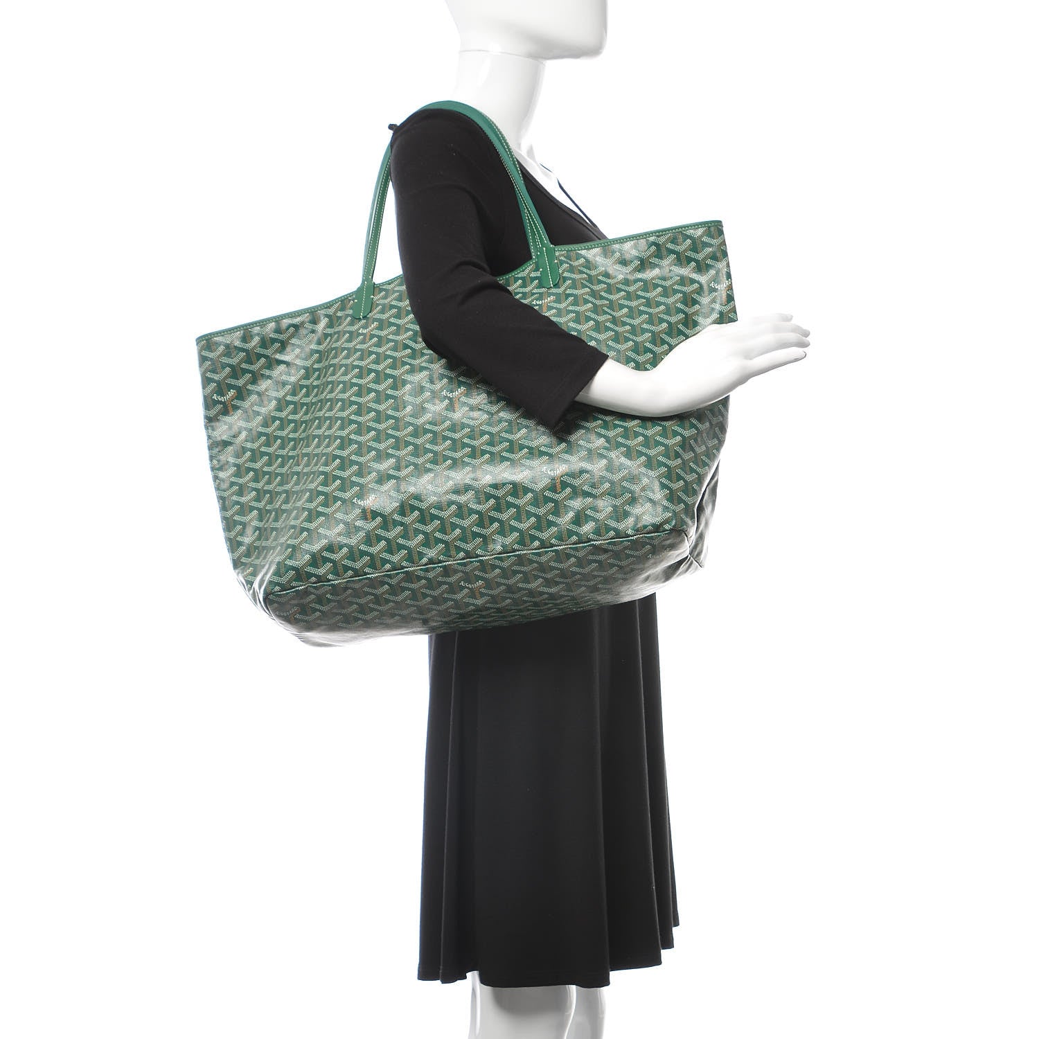 Goyard Goyardine Saint Louis GM Green 2 of 9