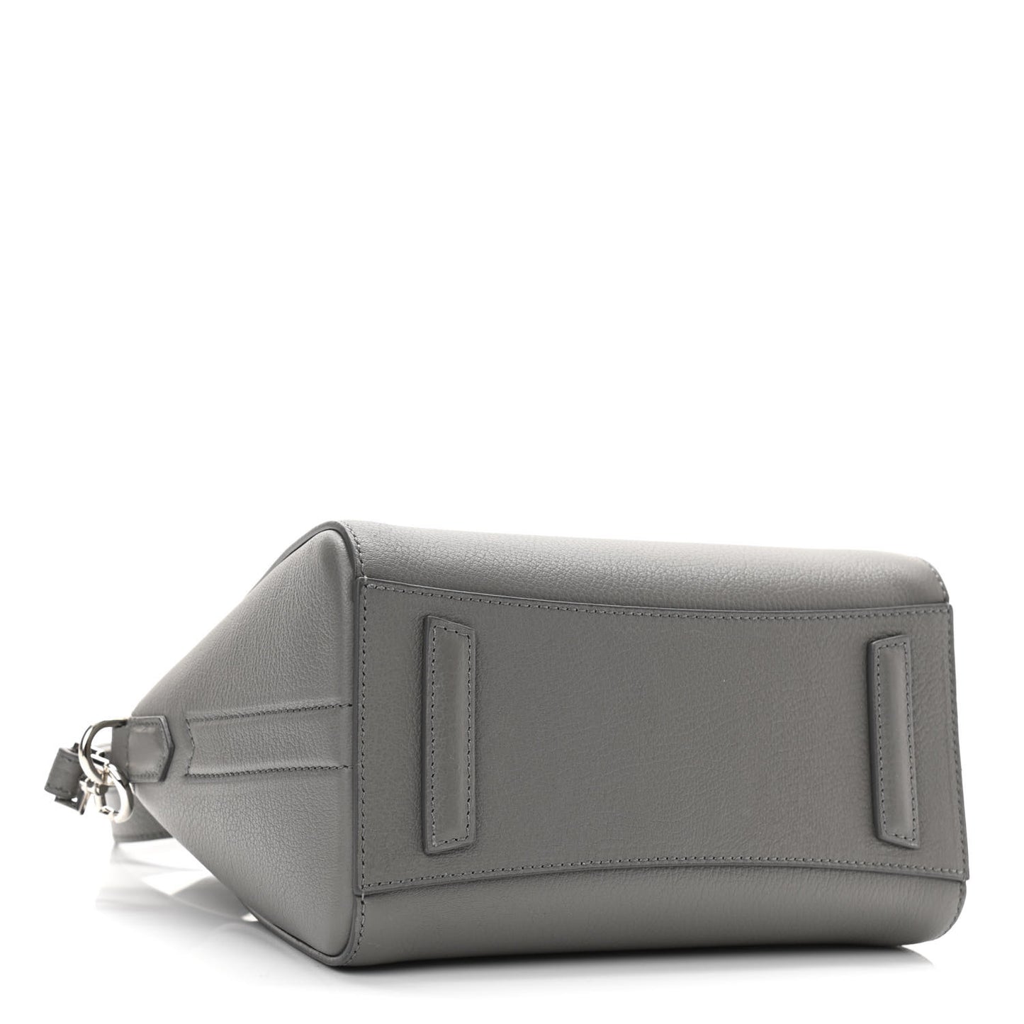 Sugar Goatskin Mini Antigona Pearl Grey