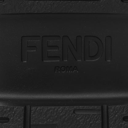 Fendi Vitello Abrasivato Fendigraphy 50mm Biker Boots 38 Black 7 of 9