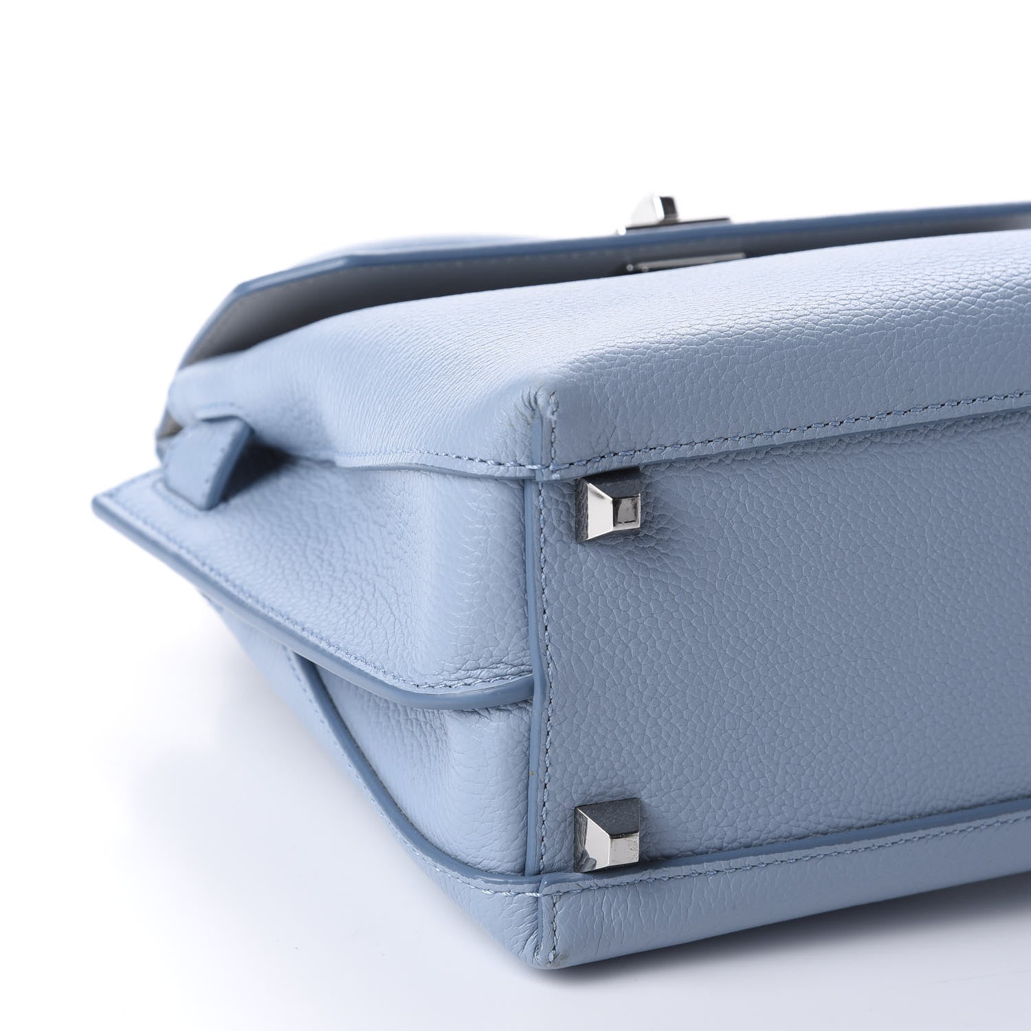 MCM Grained Calfskin Small Milla Crossbody Sky Blue 6 of 8
