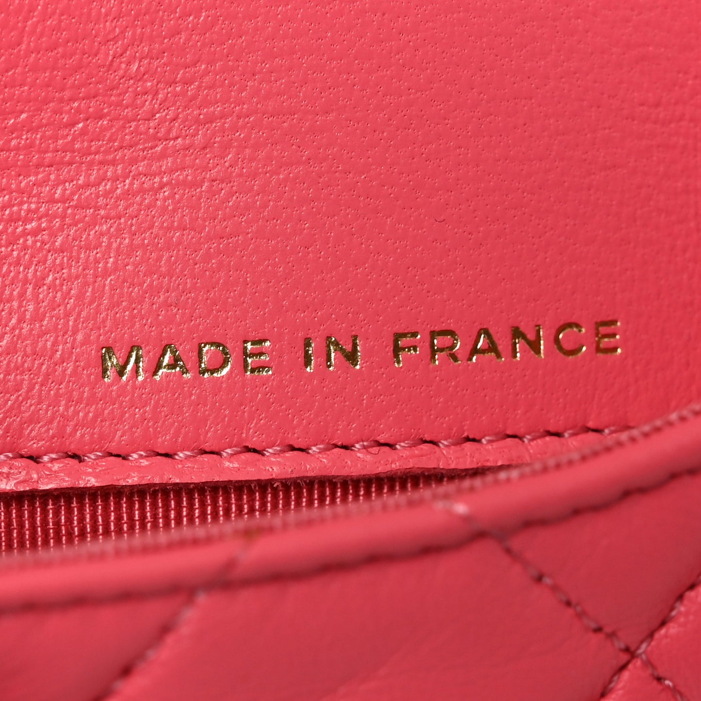 Lambskin Quilted Mini Chain Belt Bag Pink