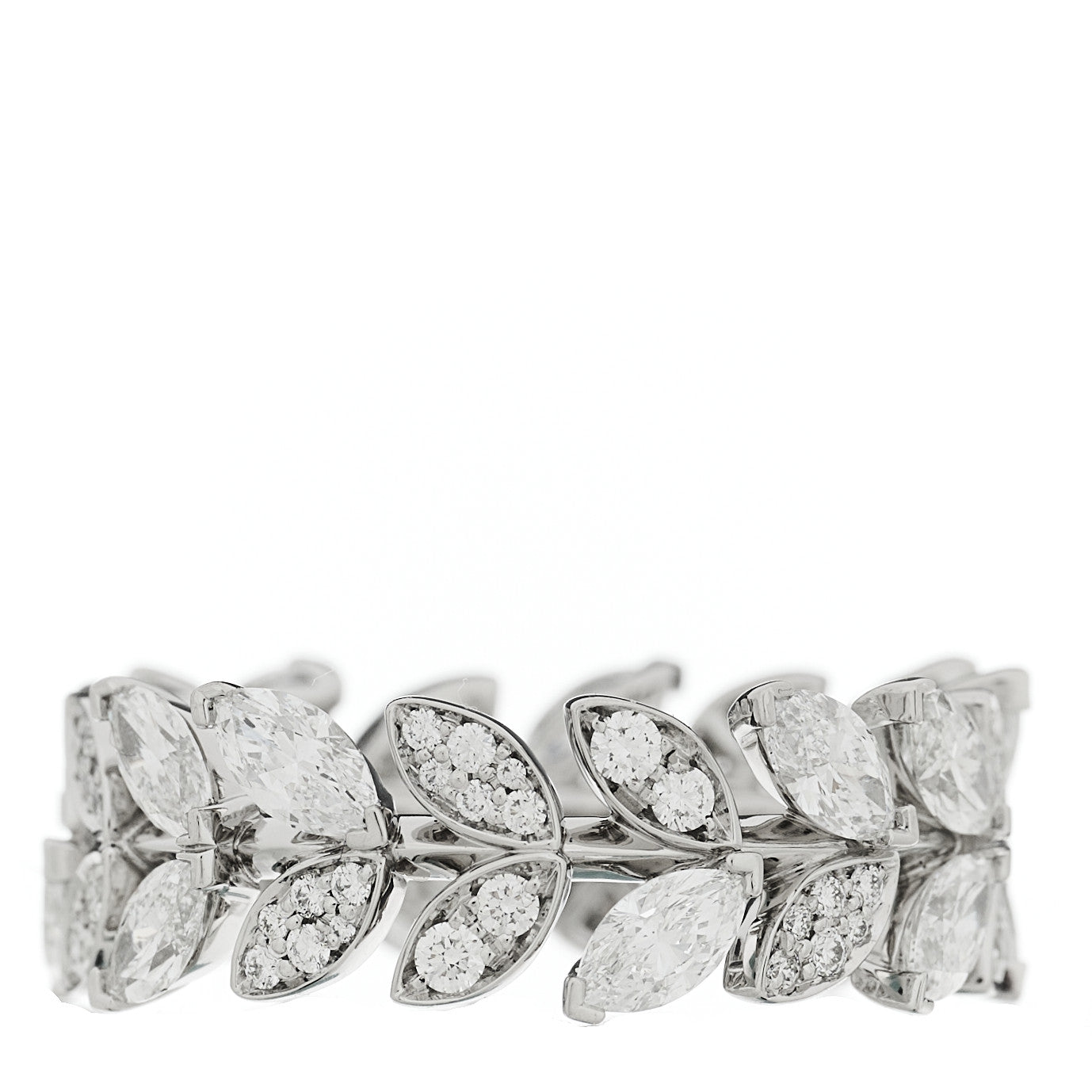 Platinum Diamond Victoria Vine Ring 53 6.5