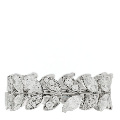 Tiffany Platinum Diamond Victoria Vine Ring 53 6.5 1 of 6
