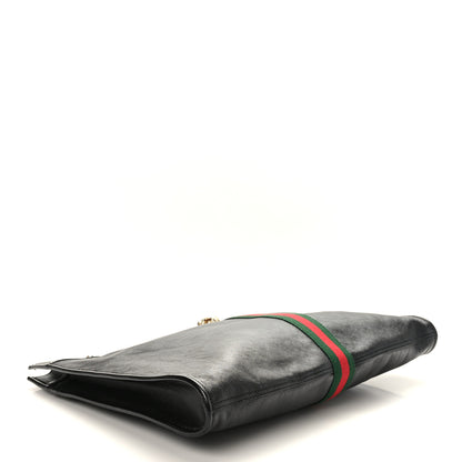 Gucci Calfskin Large Rajah Chain Tote Black 5 of 11