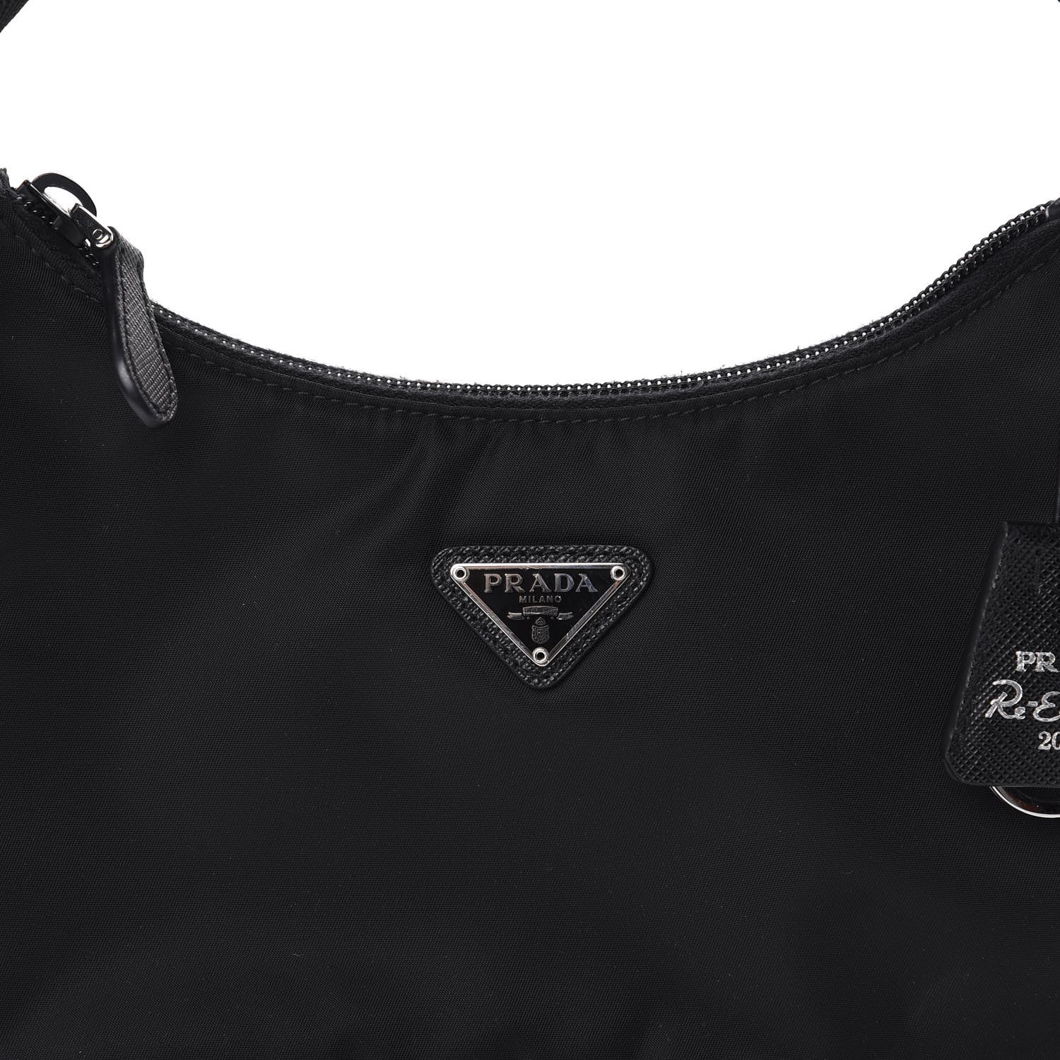 Prada Tessuto Nylon Mini Re-Edition 2000 Bag Black 9 of 9