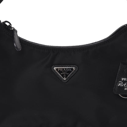 Prada Tessuto Nylon Mini Re-Edition 2000 Bag Black 9 of 9