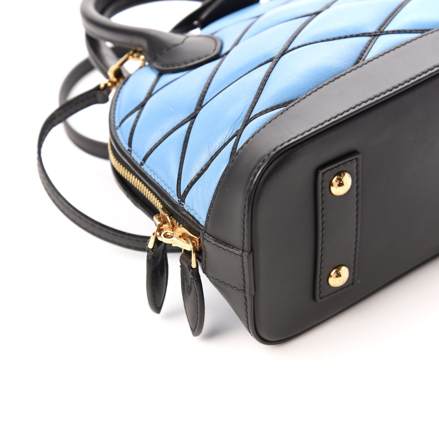 Lambskin Malletage Alma BB Bleuet