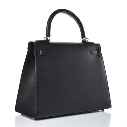 Hermes Epsom Kelly Sellier 28 Black 3 of 38