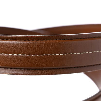 Christian Dior Calfskin Stitched CD Belt 95 38 Brown 5 of 7
