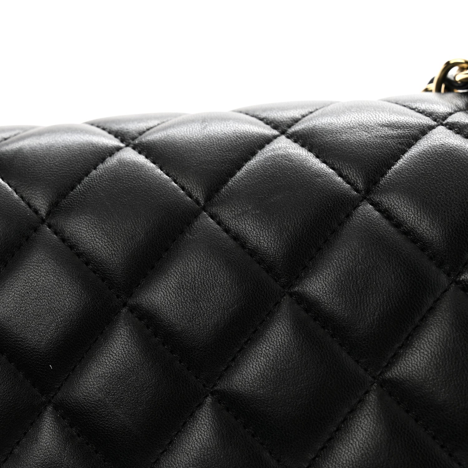 Chanel Lambskin Quilted Jumbo Double Flap Black 11 of 15
