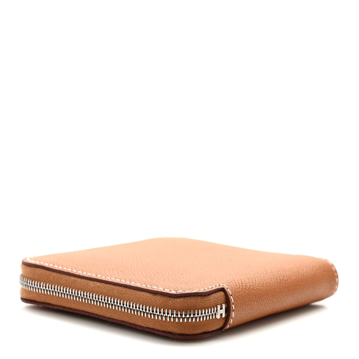 Hermes Evercolor Silk'In Compact Wallet Gold 4 of 7