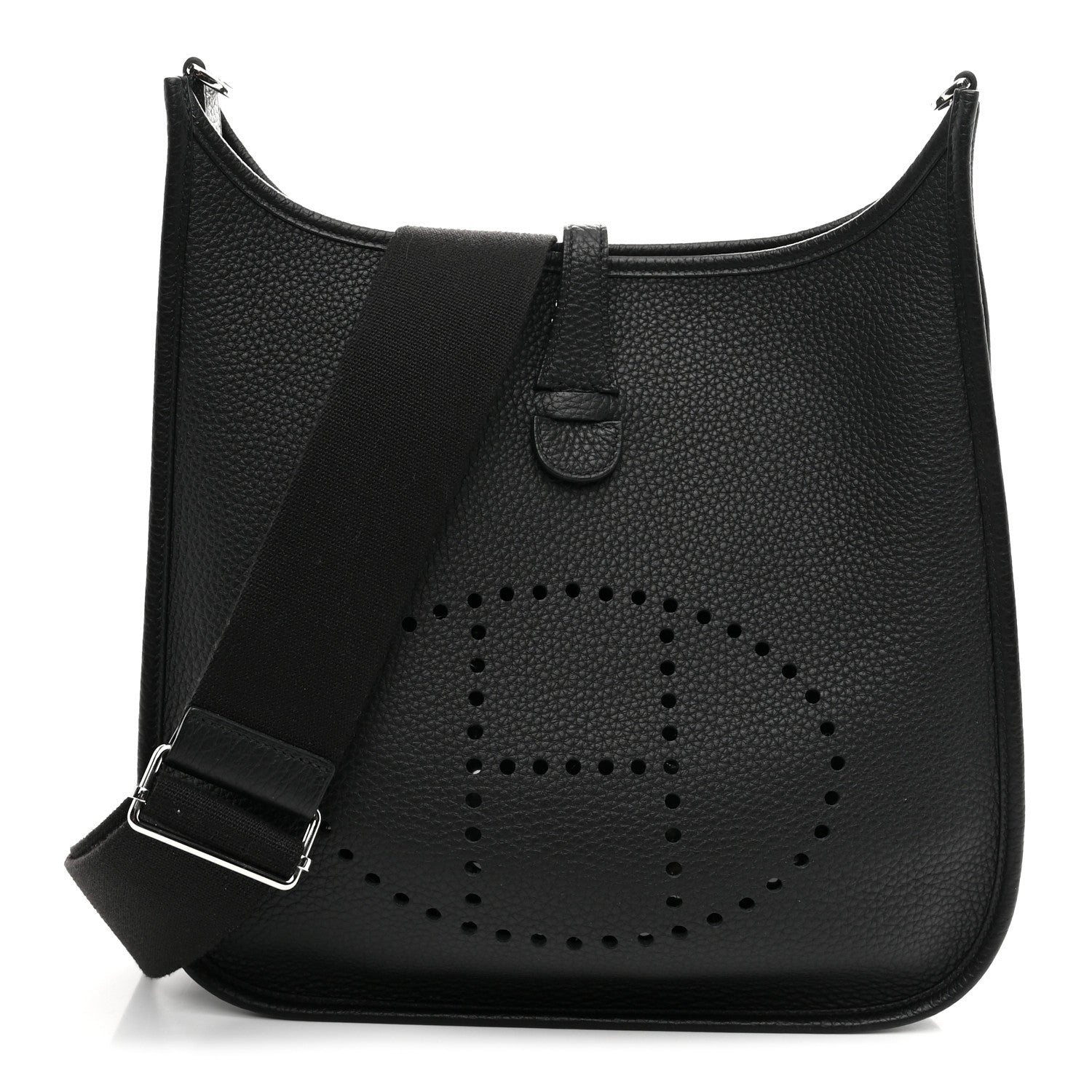 Hermes Taurillon Clemence Evelyne III PM Black 1 of 11