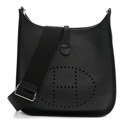 Hermes Taurillon Clemence Evelyne III PM Black 1 of 11