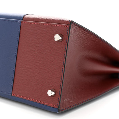 Hermes Epsom Flag Kelly Sellier 35 Rouge H Bleu Saphir 10 of 11