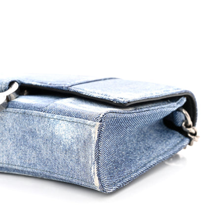 Balenciaga Nappa Denim Printed Hourglass Chain Bag Denim Blue 9 of 9