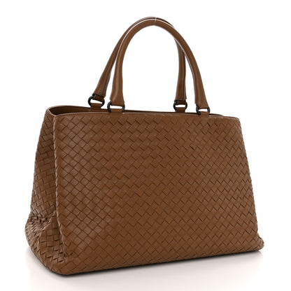 Bottega Veneta Nappa Intrecciato Milano Tote Brown 3 of 9