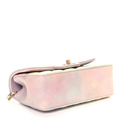 Chanel Lambskin Quilted Ombre Mini Top Handle Rectangular Flap Pink Multicolor 3 of 9