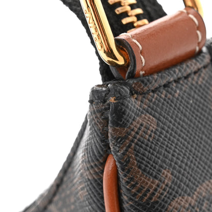 Celine Triomphe Canvas Calfskin Ava Shoulder Bag Tan 13 of 13